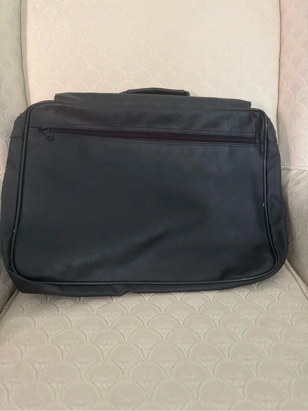 Black Men's faux Leather laptop Bag - Professional Briefcase